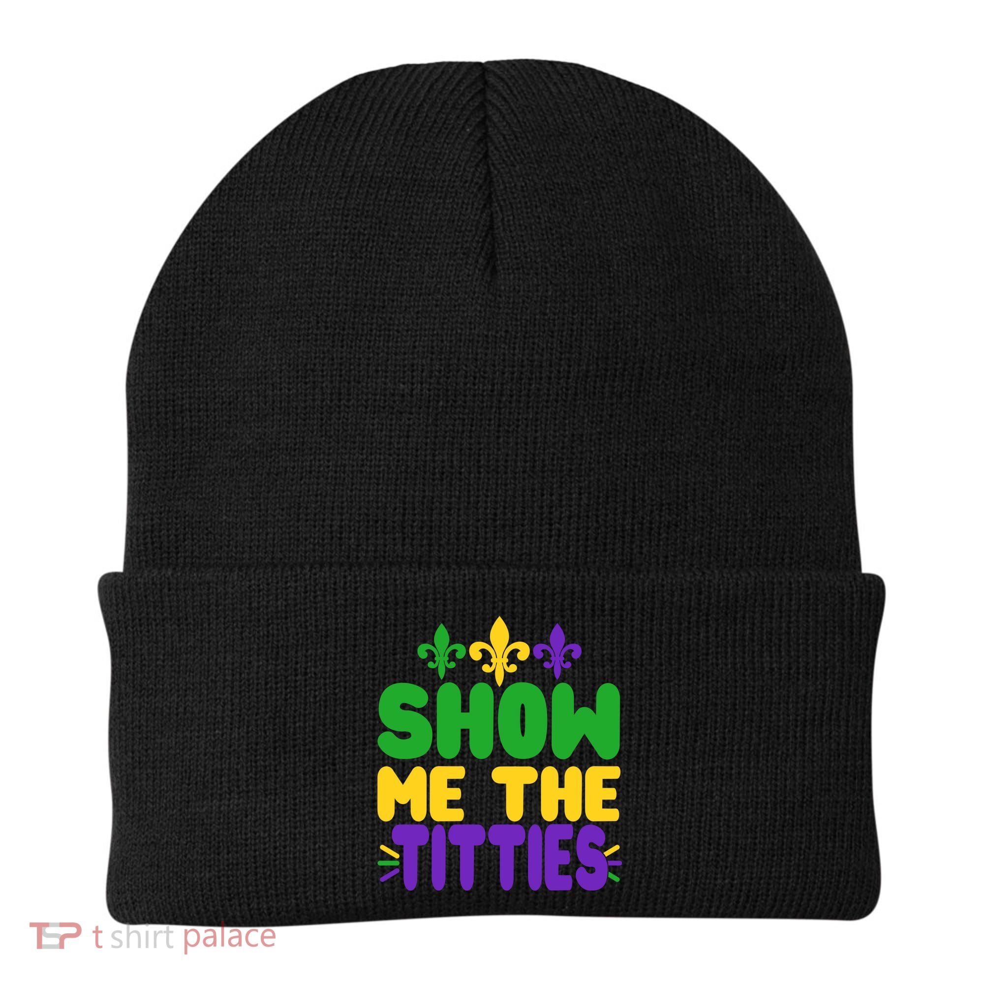 Mardi Gras Show Me The Titties Beanie