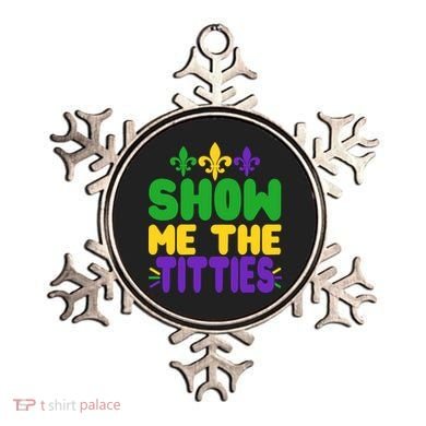 Mardi Gras Show Me The Titties Ornament