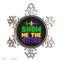 Mardi Gras Show Me The Titties Ornament thumb 0