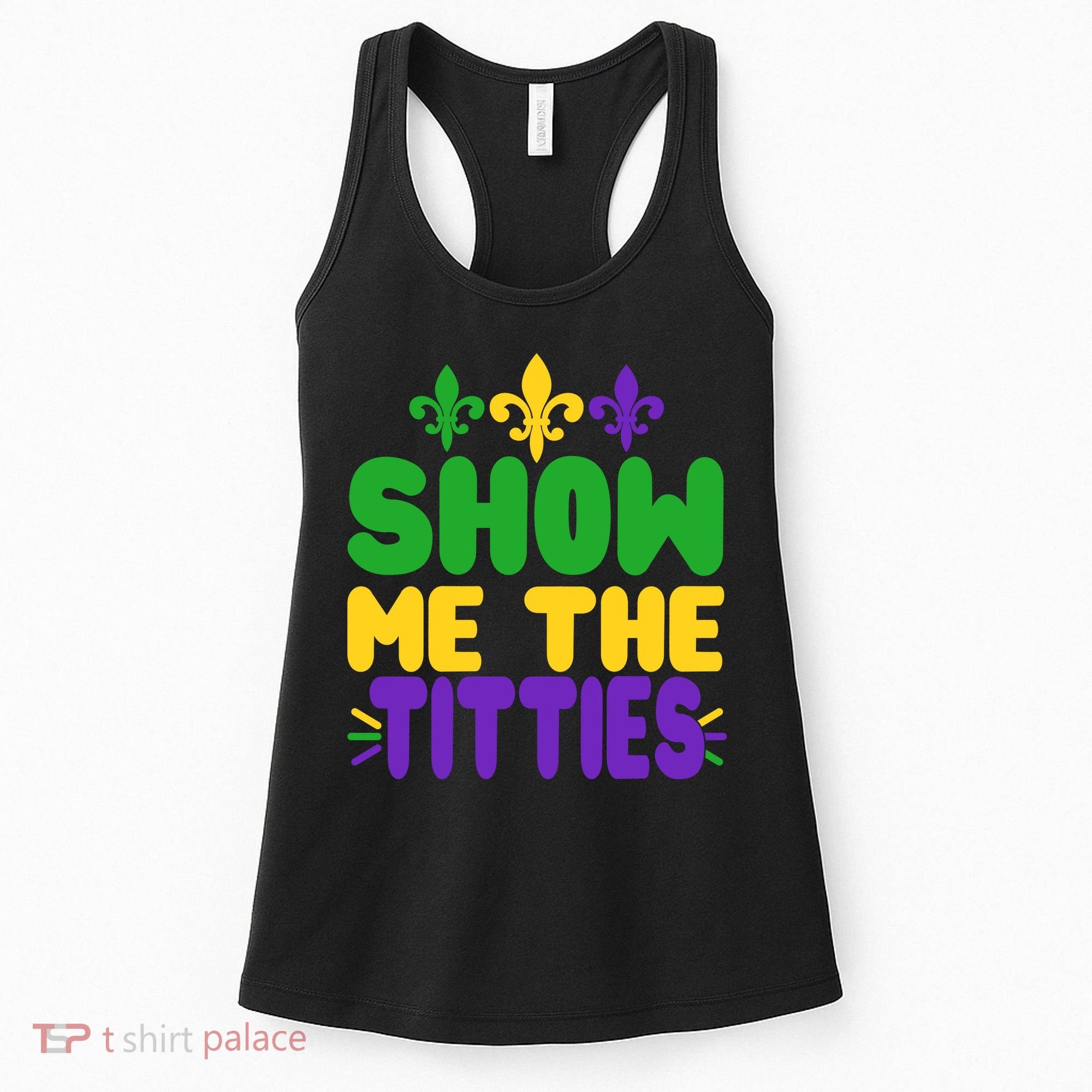 Mardi Gras Show Me The Titties Women's Tank Top
