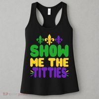 Mardi Gras Show Me The Titties Women's Tank Top thumb 3