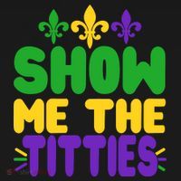 Mardi Gras Show Me The Titties Women's Tank Top thumb 5
