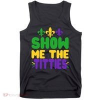 Mardi Gras Show Me The Titties Tank Top thumb 0