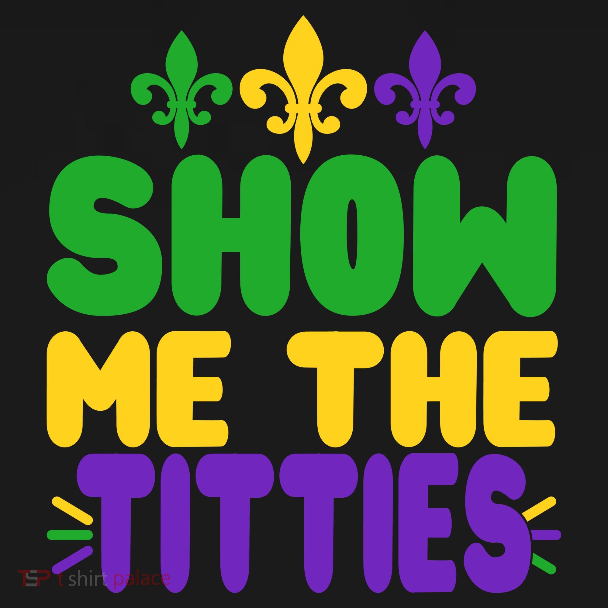Mardi Gras Show Me The Titties Visor