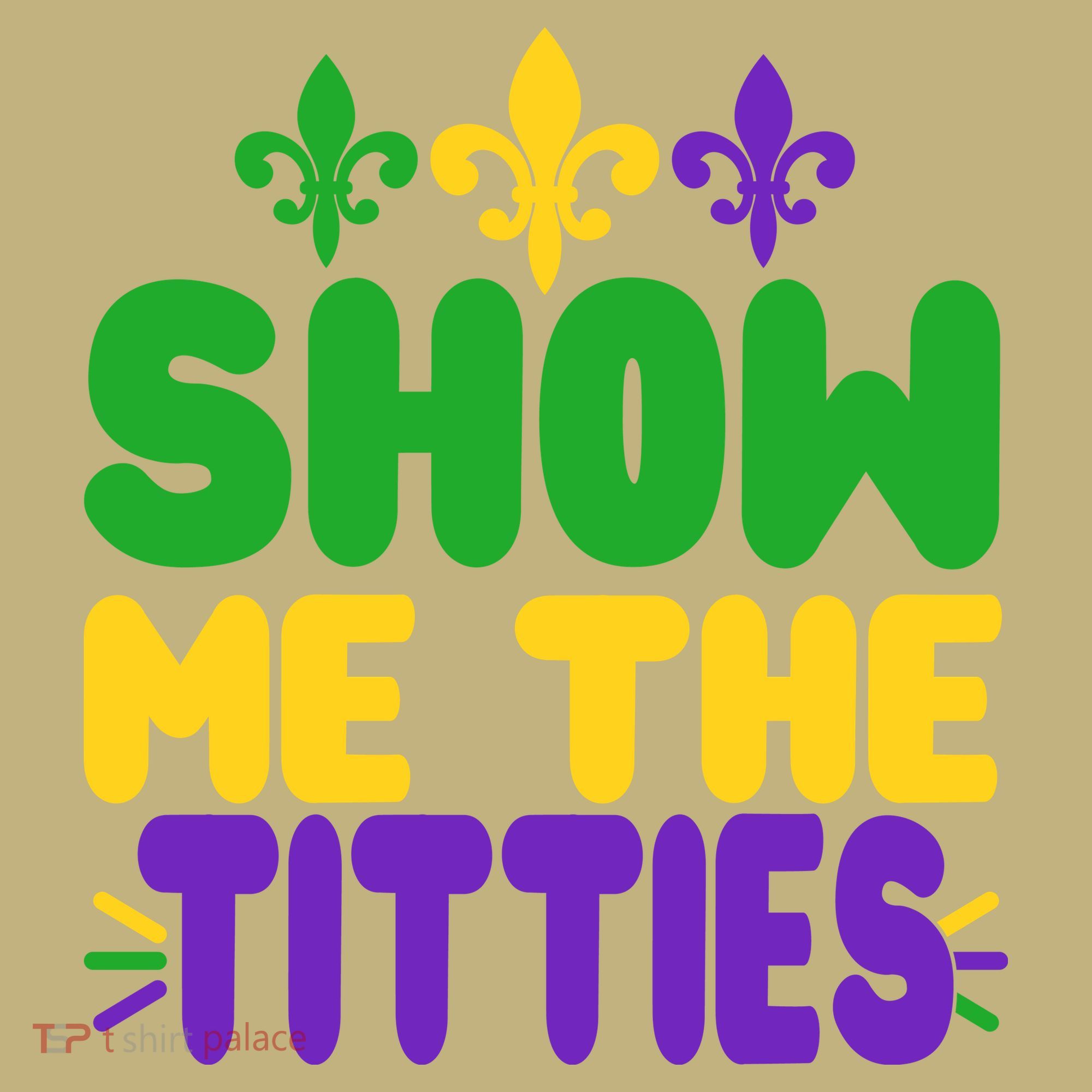 Mardi Gras Show Me The Titties Mousepad