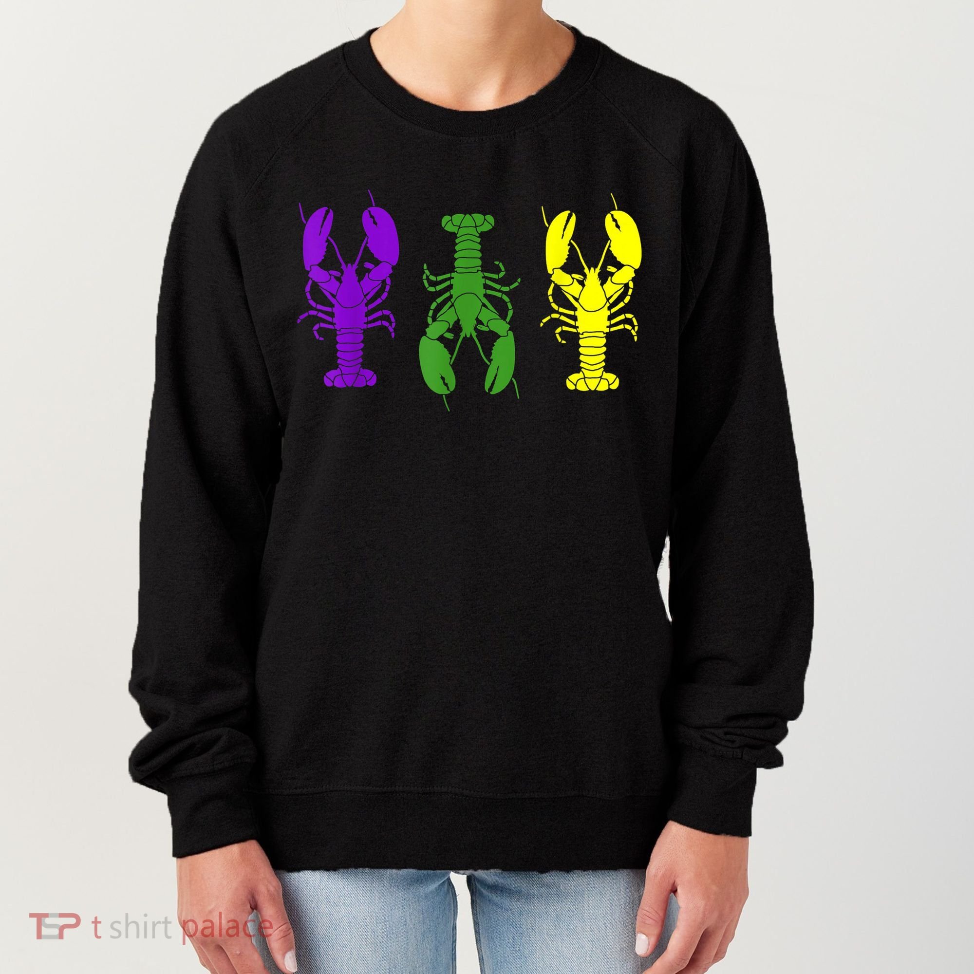 Mardi Gras Shirt, Craw Fish , Mardi Gras Outfit Women's Sweatshirt