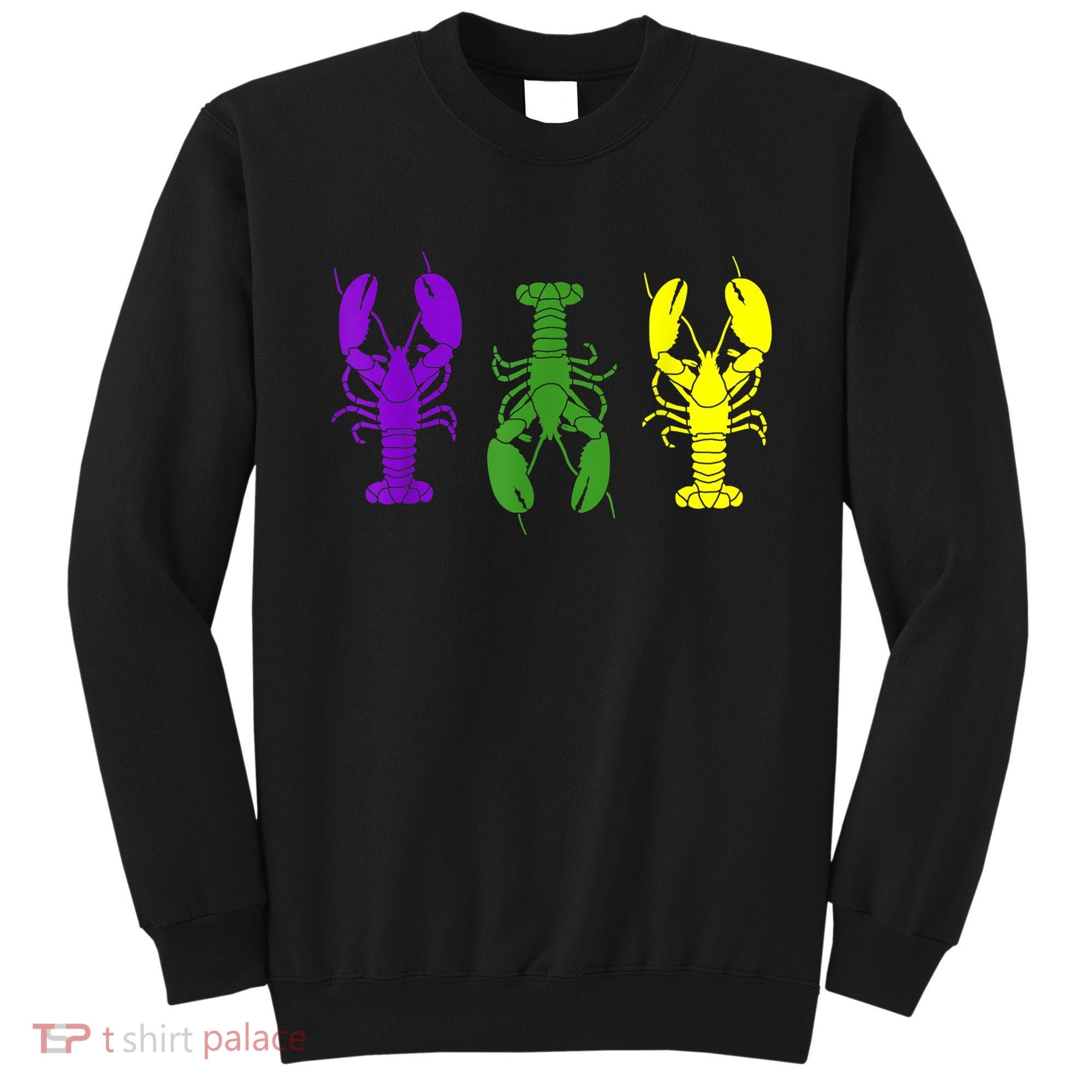 Mardi Gras Shirt, Craw Fish , Mardi Gras Outfit Sweatshirt