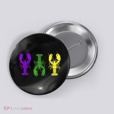 Mardi Gras Shirt, Craw Fish , Mardi Gras Outfit Button