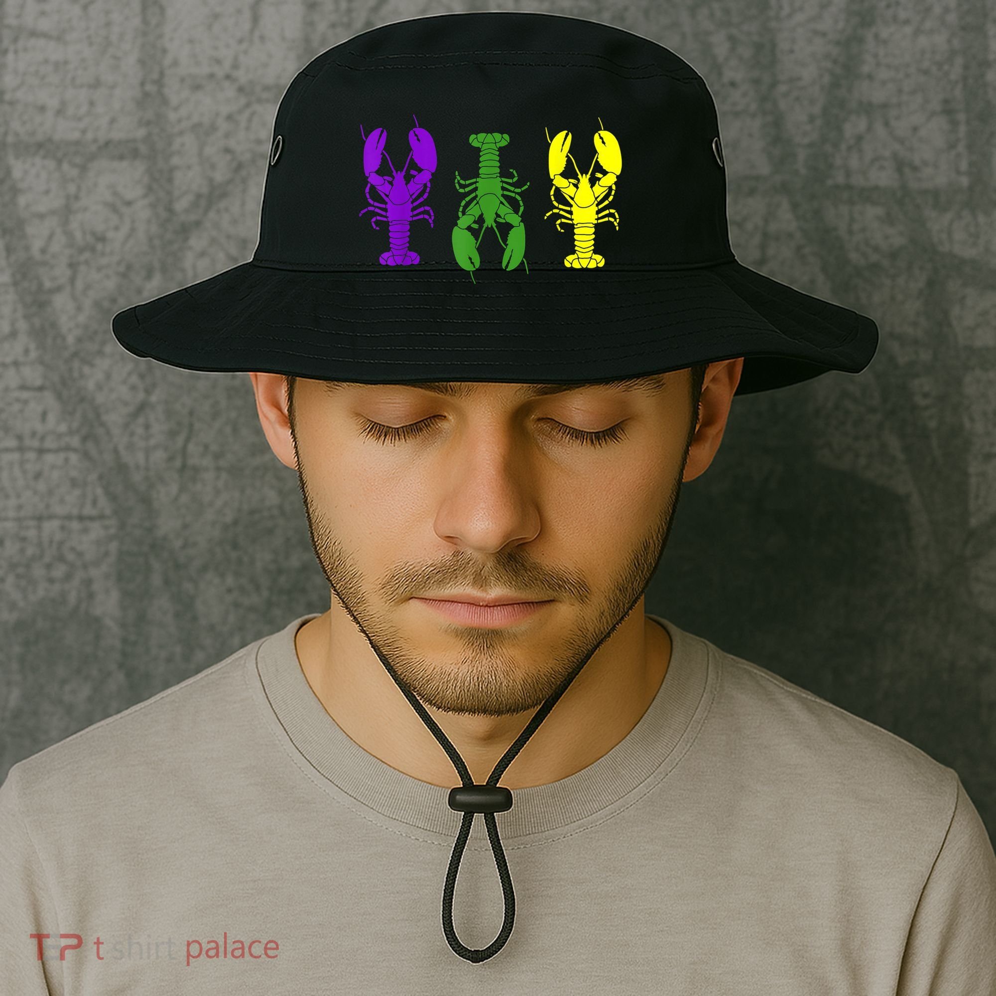 Mardi Gras Shirt, Craw Fish , Mardi Gras Outfit Bucket Hat