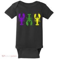 Mardi Gras Shirt, Craw Fish , Mardi Gras Outfit Baby Bodysuit thumb 0