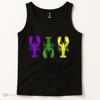 Mardi Gras Shirt, Craw Fish , Mardi Gras Outfit Tank Top thumb 2