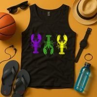 Mardi Gras Shirt, Craw Fish , Mardi Gras Outfit Tank Top thumb 4