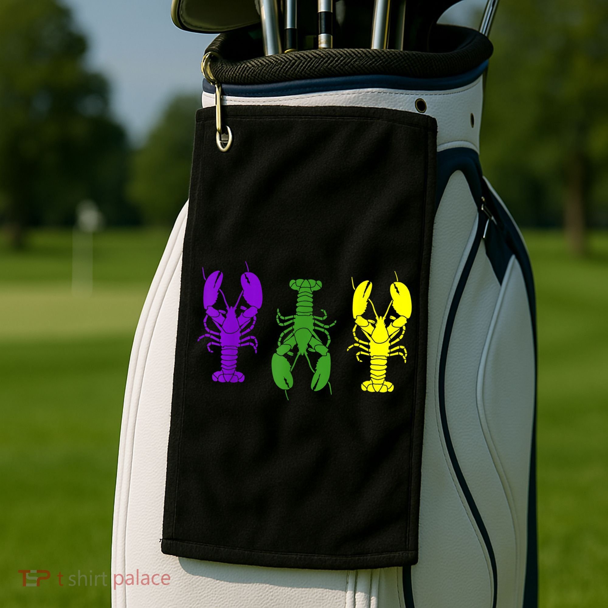 Mardi Gras Shirt, Craw Fish , Mardi Gras Outfit Golf Towel