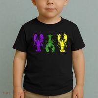 Mardi Gras Shirt, Craw Fish , Mardi Gras Outfit Toddler T-Shirt thumb 2