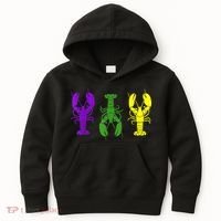 Mardi Gras Shirt, Craw Fish , Mardi Gras Outfit Kids Hoodie thumb 0