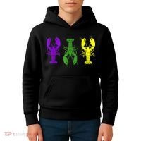 Mardi Gras Shirt, Craw Fish , Mardi Gras Outfit Kids Hoodie thumb 4