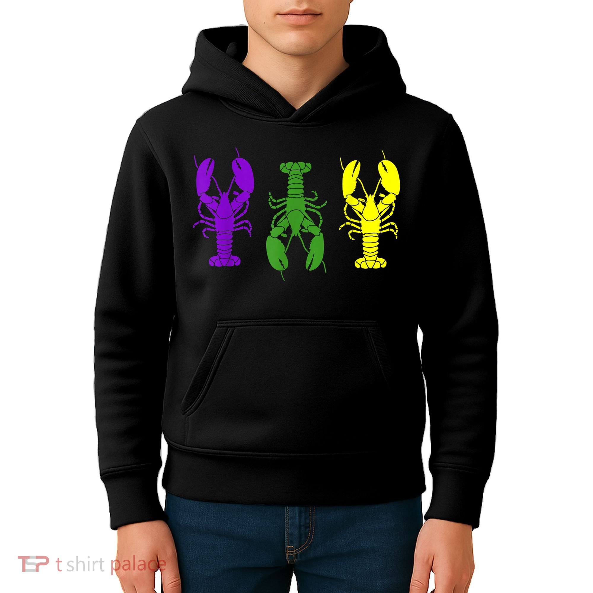 Mardi Gras Shirt, Craw Fish , Mardi Gras Outfit Kids Hoodie