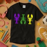 Mardi Gras Shirt, Craw Fish , Mardi Gras Outfit Kids T-Shirt thumb 3