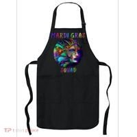 Mardi Gras Squad Party Costume Funny Mardi Gras Squad Festival Party Apron thumb 0
