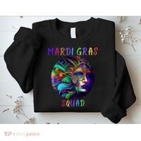 Mardi Gras Squad Party Costume Funny Mardi Gras Squad Festival Party Sweatshirt thumb 2