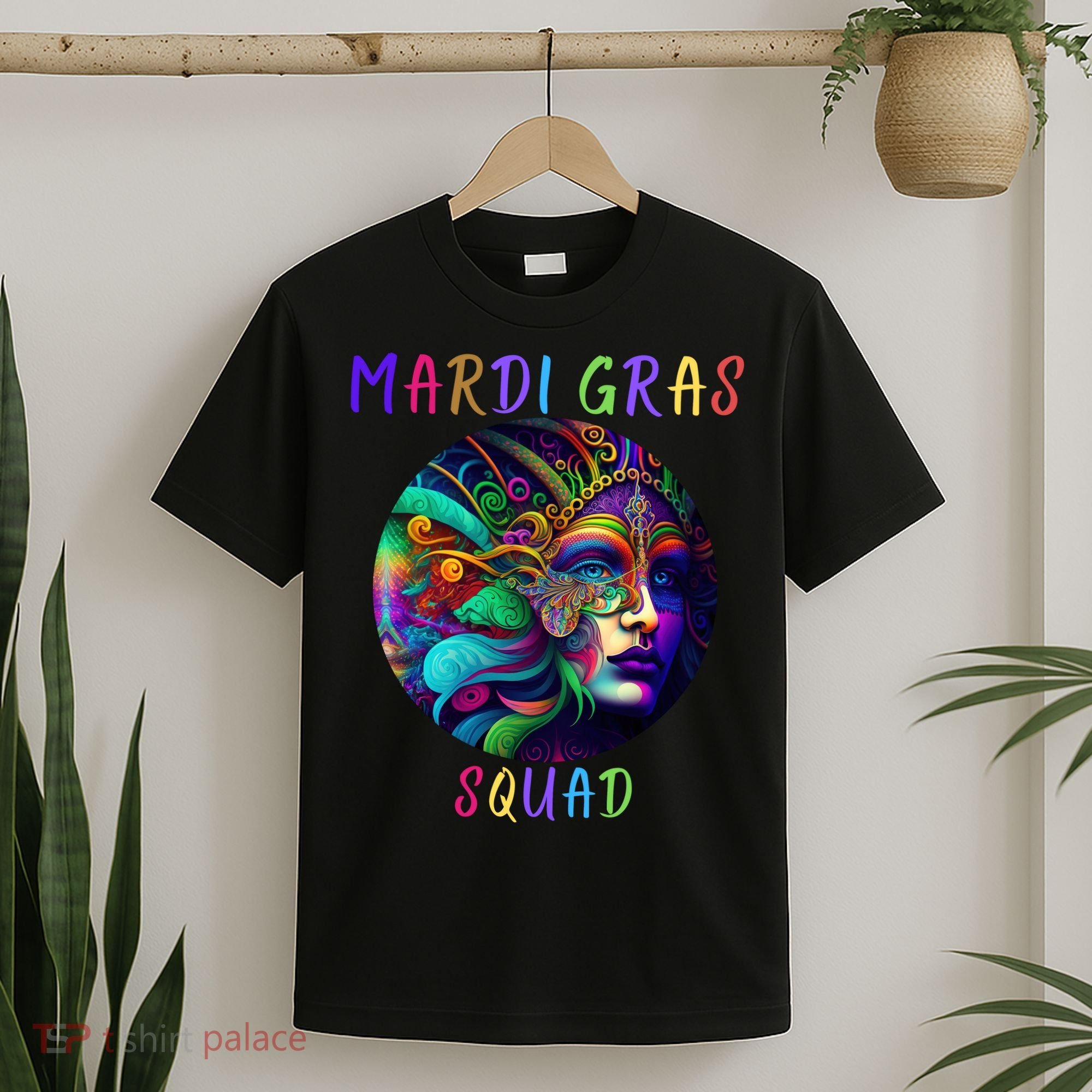 Mardi Gras Squad Party Costume Funny Mardi Gras Squad Festival Party T-Shirt