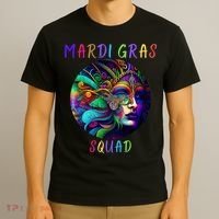 Mardi Gras Squad Party Costume Funny Mardi Gras Squad Festival Party T-Shirt thumb 3