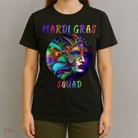 Mardi Gras Squad Party Costume Funny Mardi Gras Squad Festival Party T-Shirt thumb 4