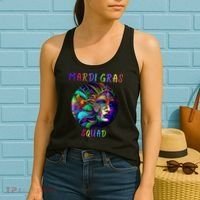 Mardi Gras Squad Party Costume Funny Mardi Gras Squad Festival Party Women's Tank Top thumb 2