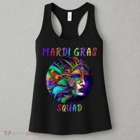 Mardi Gras Squad Party Costume Funny Mardi Gras Squad Festival Party Women's Tank Top thumb 3