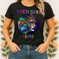 Mardi Gras Squad Party Costume Funny Mardi Gras Squad Festival Party Women's T-Shirt thumb 2