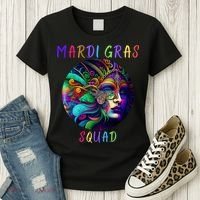 Mardi Gras Squad Party Costume Funny Mardi Gras Squad Festival Party Women's T-Shirt thumb 3
