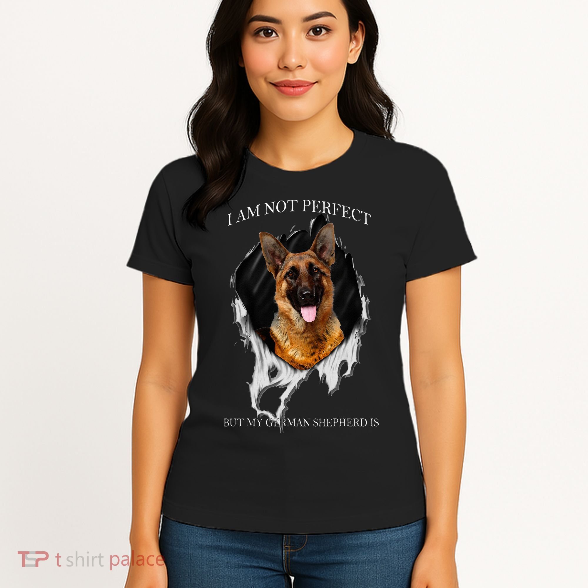My German Shepherd Is Perfect Dogs Women's T-Shirt
