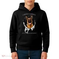 My German Shepherd Is Perfect Dogs Kids Hoodie thumb 4