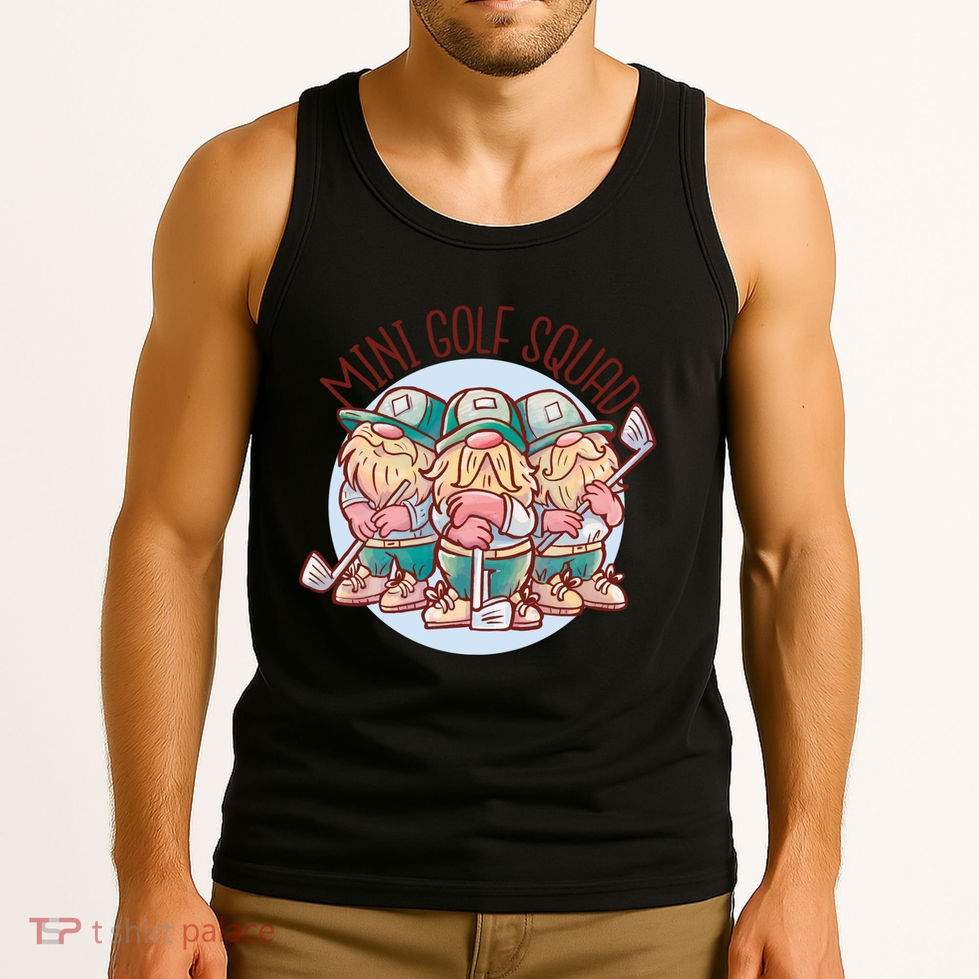 Mini Golf Squad Gnomes Tank Top