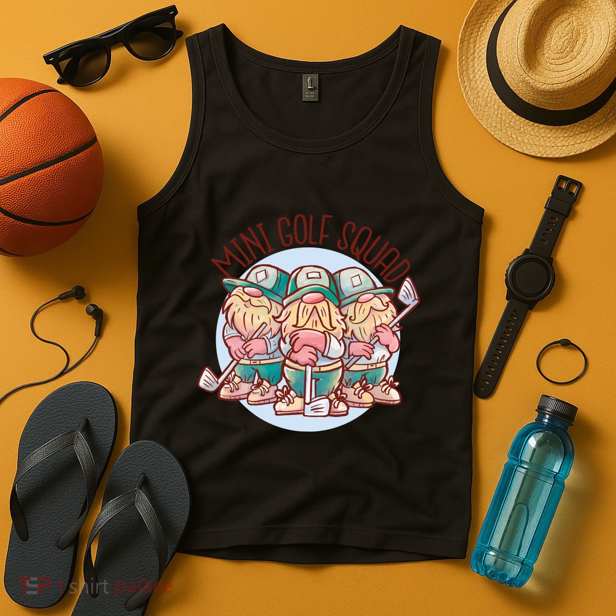 Mini Golf Squad Gnomes Tank Top