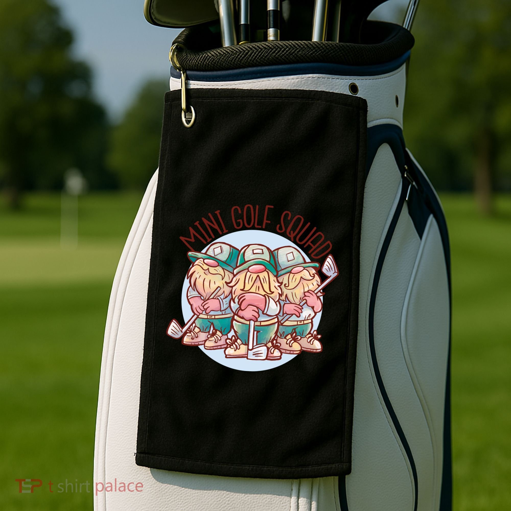 Mini Golf Squad Gnomes Golf Towel