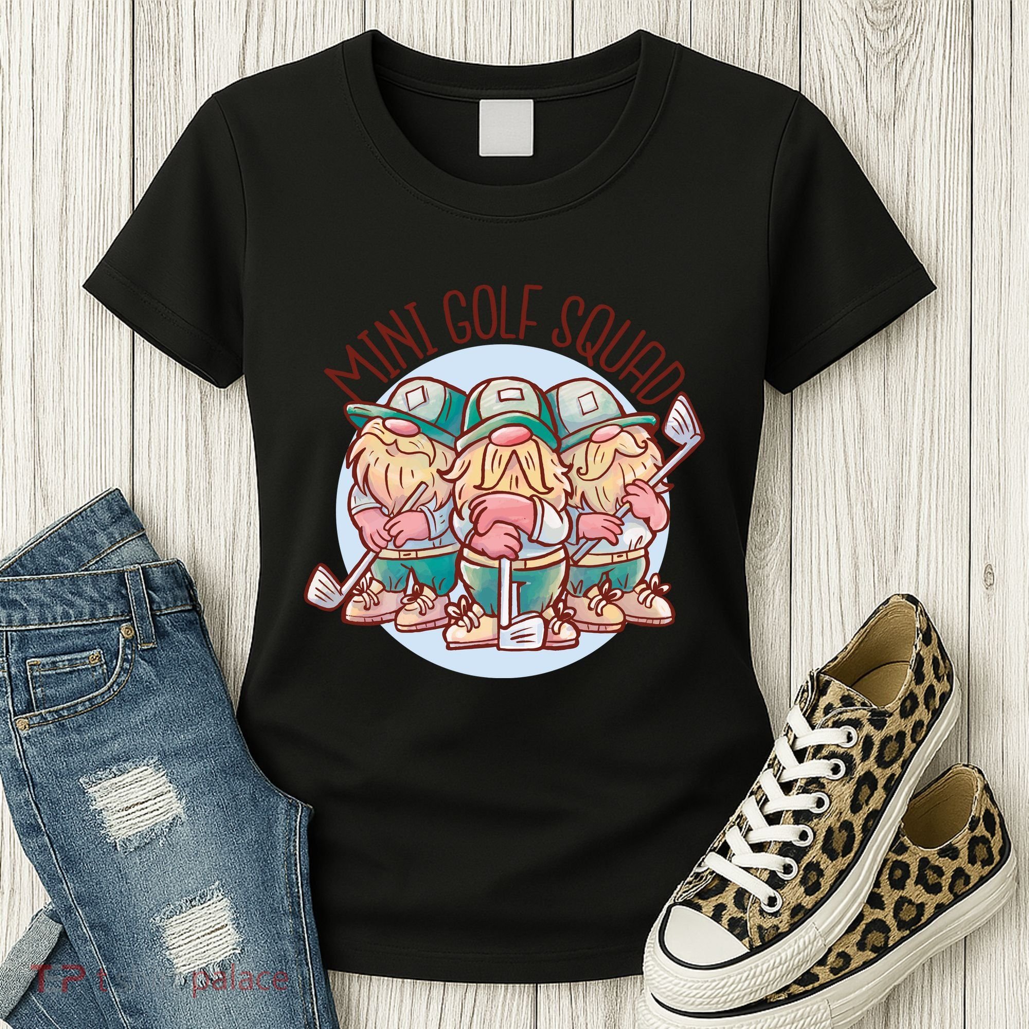 Mini Golf Squad Gnomes Women's T-Shirt