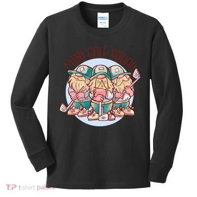 Mini Golf Squad Gnomes Kids Long Sleeve Shirt