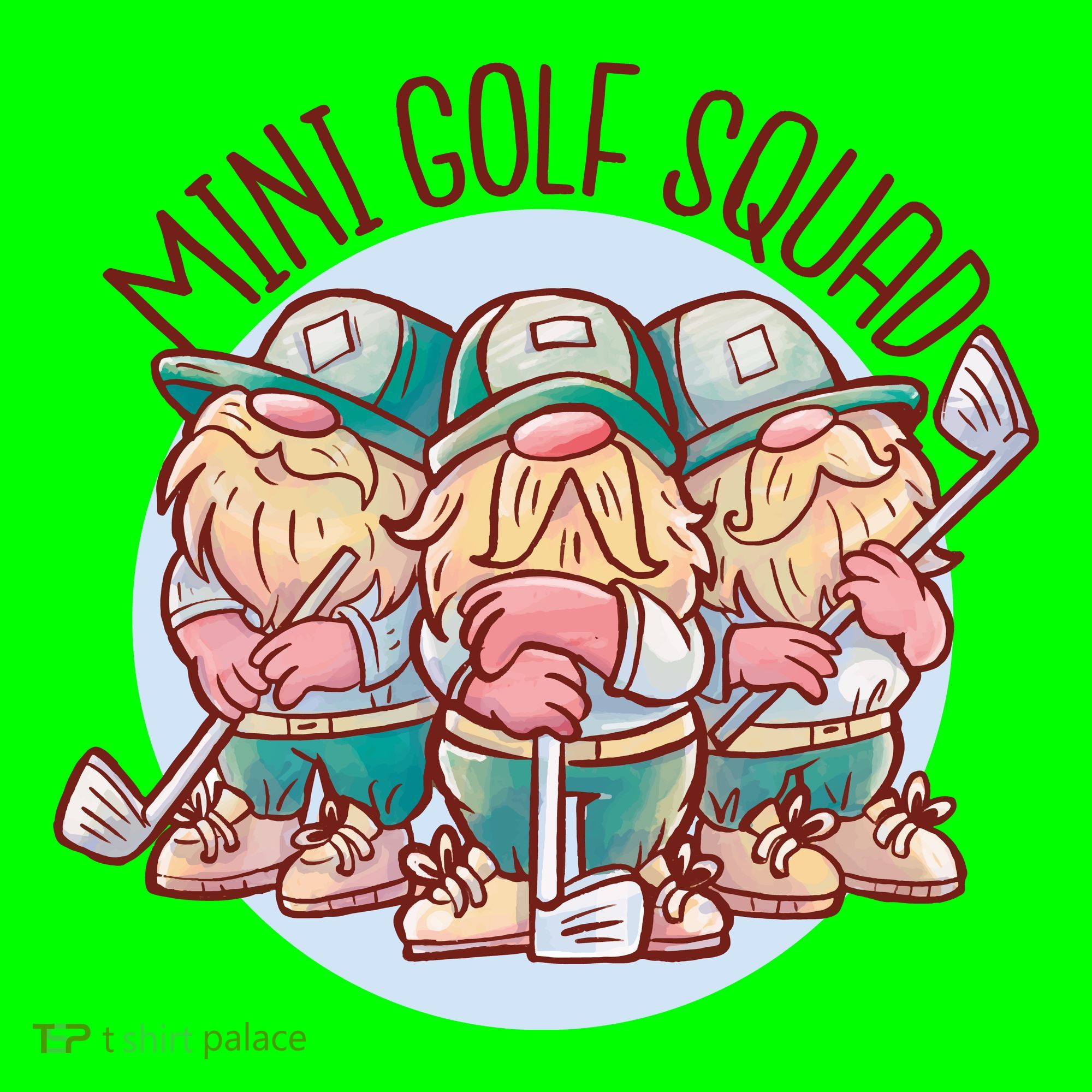 Mini Golf Squad Gnomes Long Sleeve Shirt