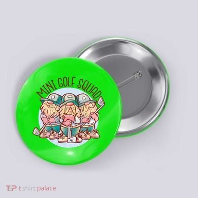 Mini Golf Squad Gnomes Button