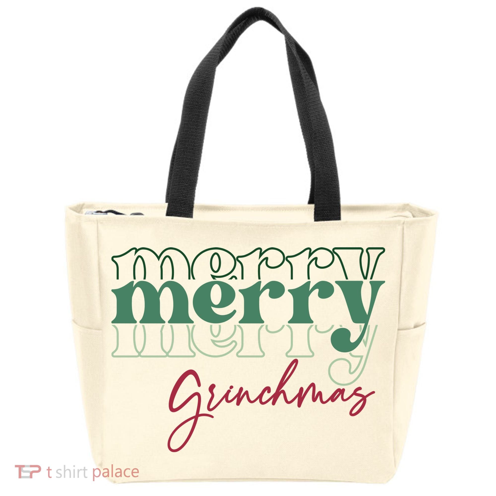 Merry Grinchmas Super Cute Christmas Tote Bag