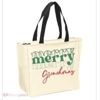 Merry Grinchmas Super Cute Christmas Tote Bag thumb 2