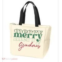 Merry Grinchmas Super Cute Christmas Tote Bag thumb 3