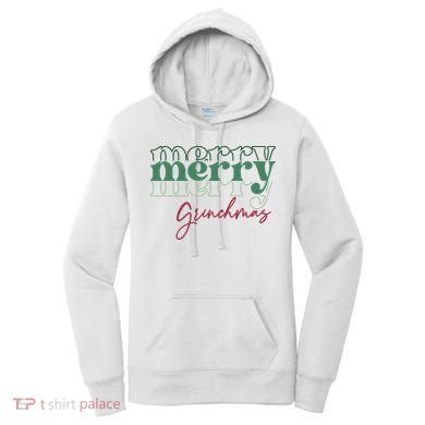 Merry Grinchmas Super Cute Christmas Women's Hoodie