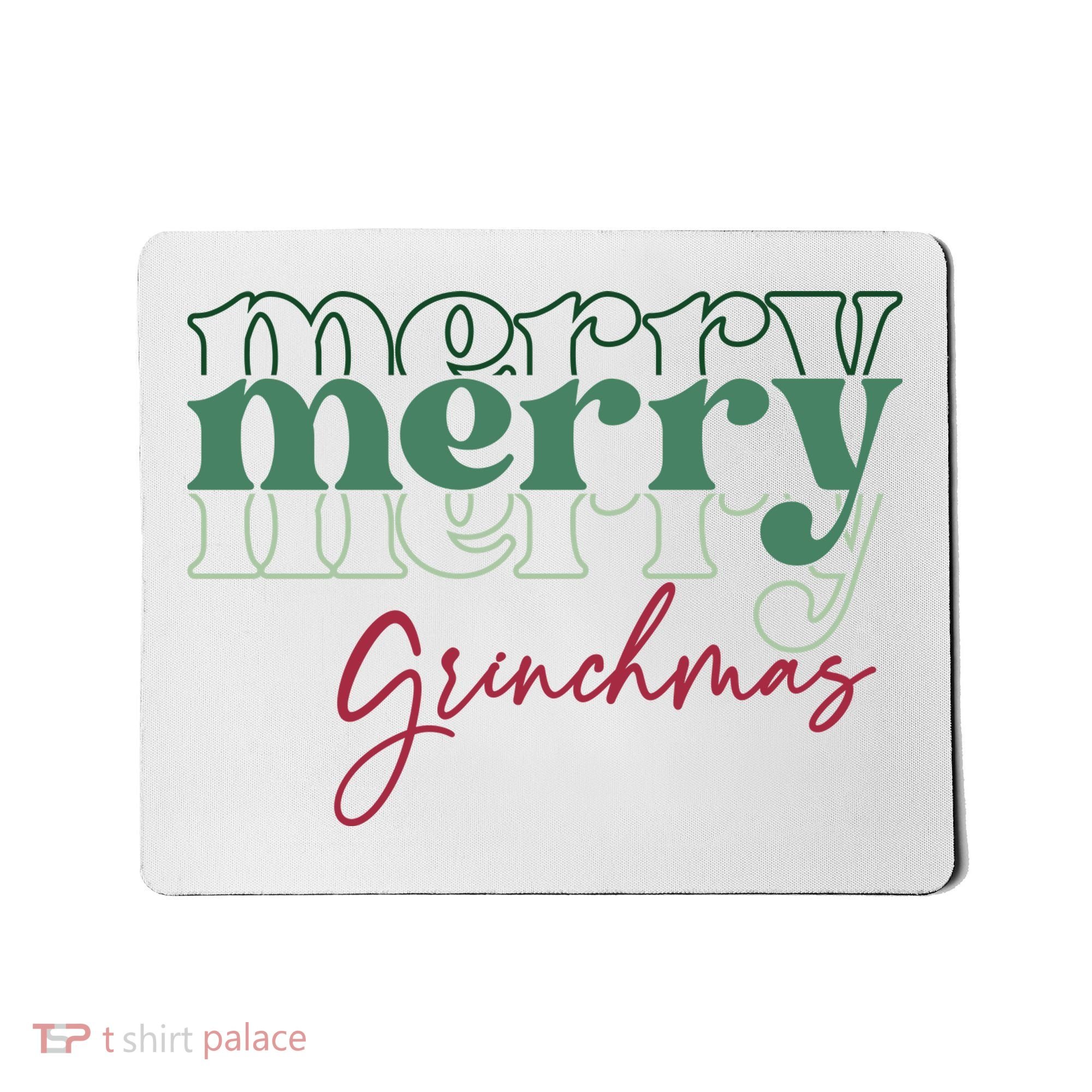 Merry Grinchmas Super Cute Christmas Mousepad