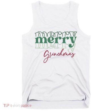 Merry Grinchmas Super Cute Christmas Tank Top