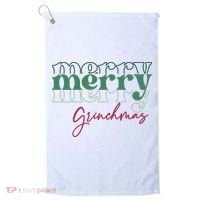 Merry Grinchmas Super Cute Christmas Golf Towel thumb 0