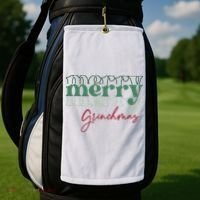 Merry Grinchmas Super Cute Christmas Golf Towel thumb 2
