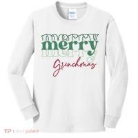 Merry Grinchmas Super Cute Christmas Kids Long Sleeve Shirt thumb 0