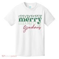 Merry Grinchmas Super Cute Christmas Kids T-Shirt thumb 0